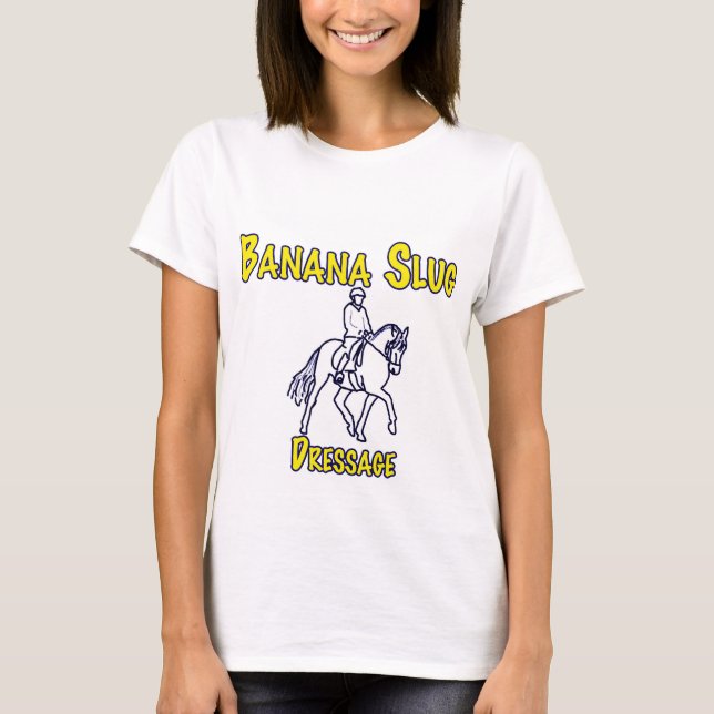 Camiseta Barra del plátano Dressage-blanca (Anverso)