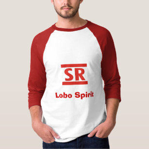 Camiseta barra del senior de la barra, alcohol del lobo