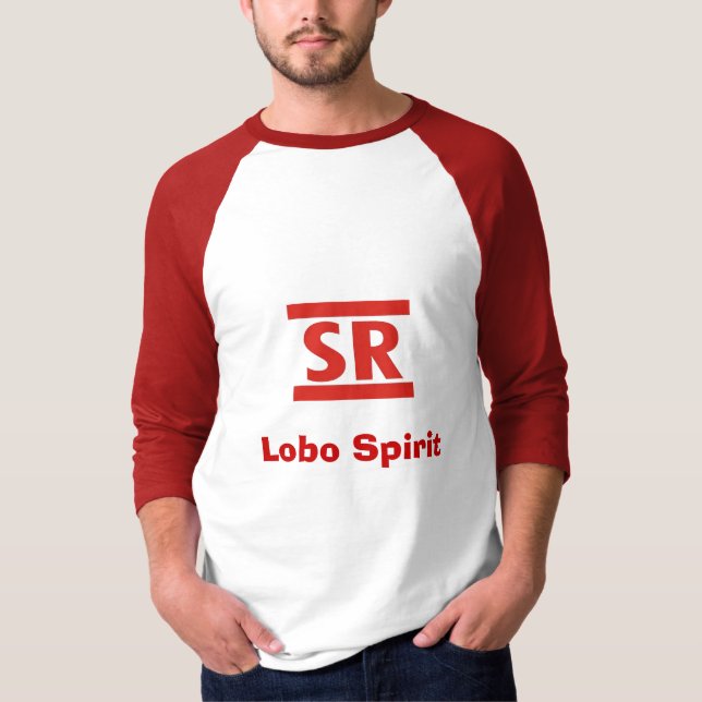 Camiseta barra del senior de la barra, alcohol del lobo (Anverso)