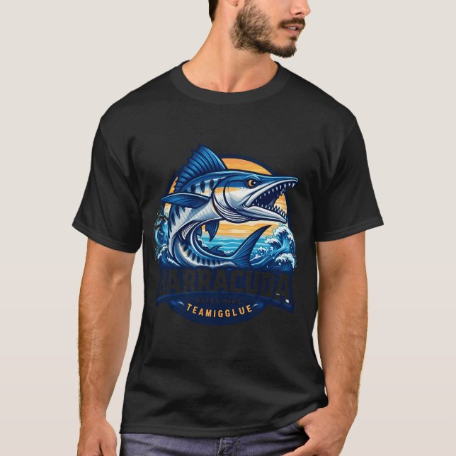 Camiseta Barracuda – Emblema del poder del océano (Anverso)