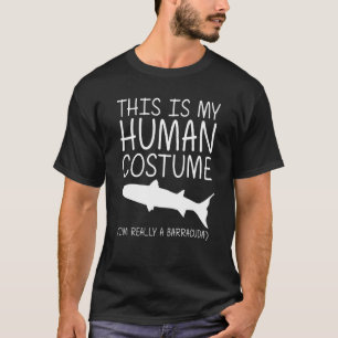 Camiseta Barracuda Fácil Halloween Disfraz Humano Pescado M