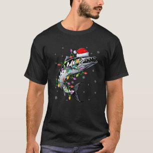 Camiseta Barracuda Fish Xmas Iluminando reno Barracuda Ch