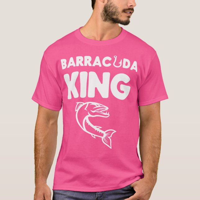 Camiseta Barracuda King Funny Pesca en Mar Profundo (Anverso)