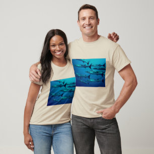 Camiseta barracuda mar profundo oleada tropical