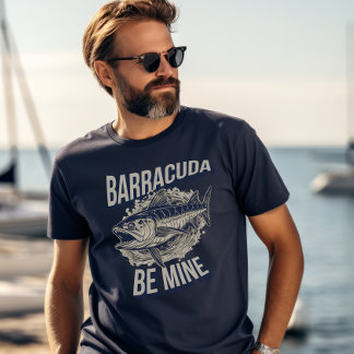Camiseta Barracuda Sea Mía Divertida Pesca En El Mar Profun