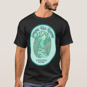 Camiseta Barranco alimentado por manantial Río Manistee Mic