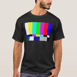 Camiseta Barras De Color De La Televisión De Aire Libre Uni