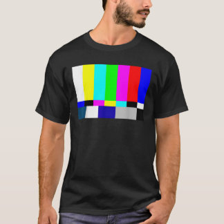 Camiseta Barras De Color De La Televisión De Aire Libre Uni
