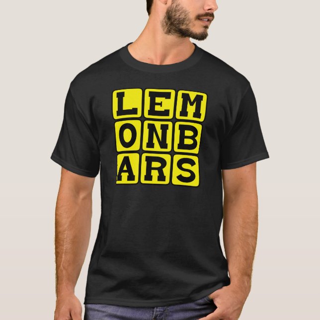 Camiseta Barras de Limón, Tipo de Postre (Anverso)