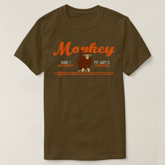 Camiseta Barras de mono 0 Mis brazos 1 Regalos de monos (Diseño del anverso)