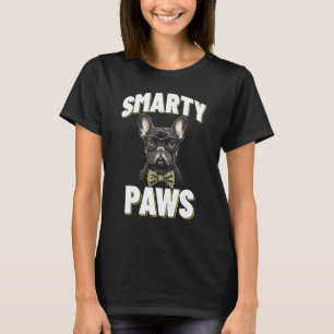 Camiseta Barras inteligentes de perro Bulldog francés lleva