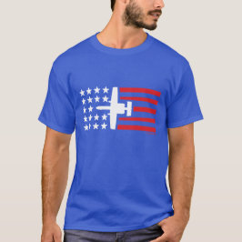 Camiseta Barras y estrellas del jet del ataque de A-10
