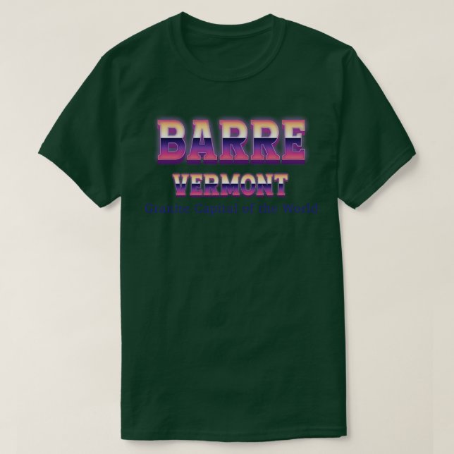 Camiseta Barre Vermont (Diseño del anverso)