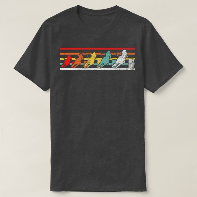 Camiseta Barrel Carreras Cowboy Rodeo (Diseño del anverso)