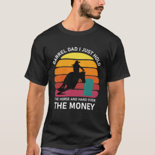 Camiseta Barrel Dad Yo solo sostengo el caballo y la mano