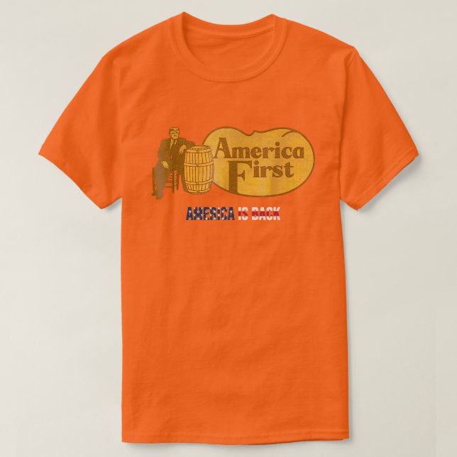 Camiseta Barrel Primero América   (Diseño del anverso)