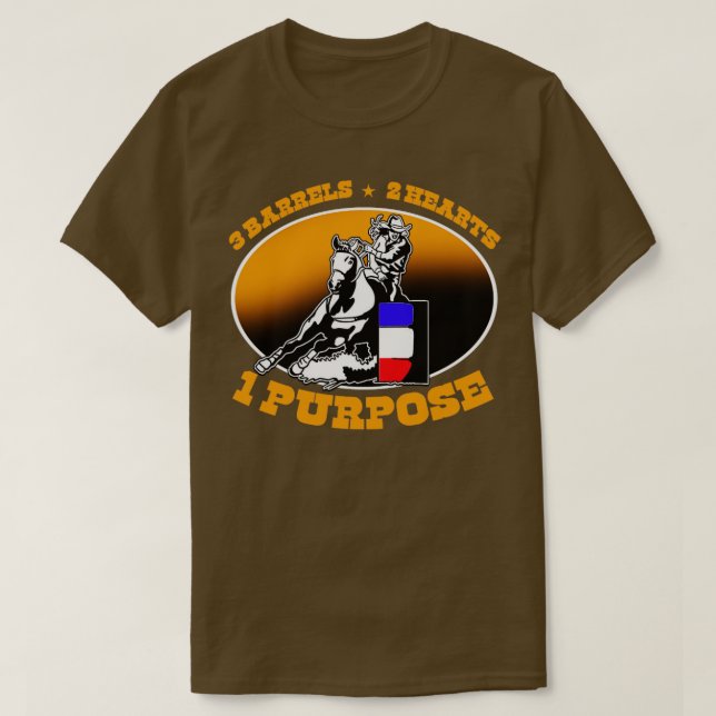 Camiseta Barrel Racer Bond Entre Caballo y Viajero (Diseño del anverso)