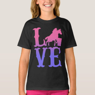 Camiseta Barrel Racer Love Horse Riing