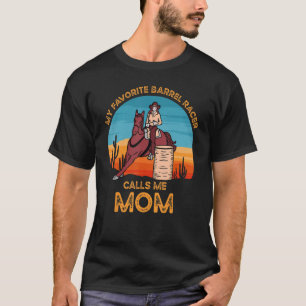 Camiseta Barrel Racer Mom Rodeo Cowgirl Horario 1