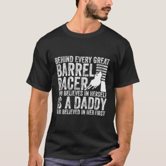 Camiseta Barrel Racer Papi Papá Padre Barrel Carreras