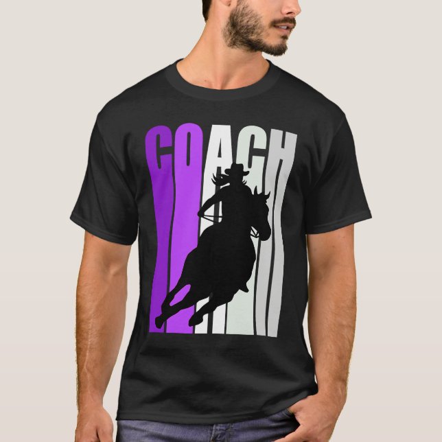 Camiseta Barrel Racing Coach Instructor Cowgirl Hat Western (Anverso)