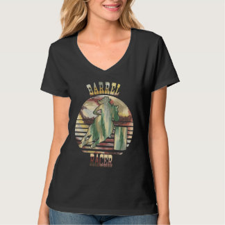 Camiseta Barrel Racing with Earth Tone Colors