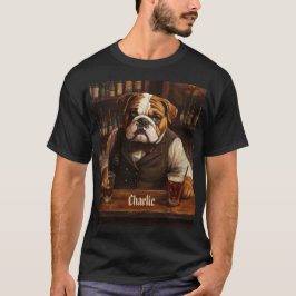 Camiseta Barrera de Bulldog de nombre personalizado