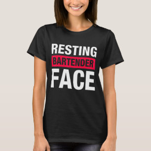 Camiseta Barrera de cara de barman de reposo de reposo 1