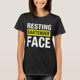 Camiseta Barrera de cara de barman de reposo de reposo 2