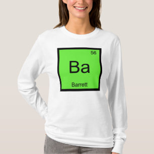 Camiseta Barrett Nombre Química Elemento Tabla Periódica