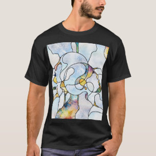 Camiseta Barriadas arcoiris, unidad de vidrio manchado