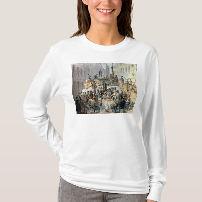 Camiseta Barricadas en Marzstrasse, Viena, 1848 (Anverso)