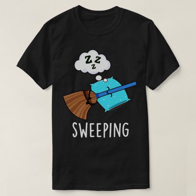 Camiseta Barrido divertido baño durmiendo (Diseño del anverso)