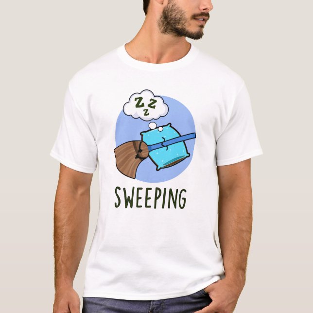 Camiseta Barrido divertido baño durmiendo (Anverso)