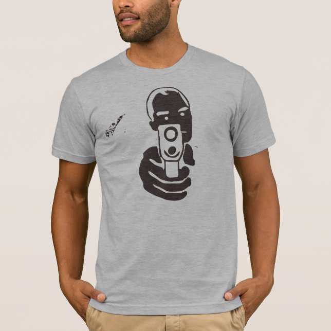 Camiseta Barril de arma, carbón de leña (Anverso)