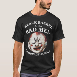 CAMISETA BARRIL NEGRO Y LOS HOMBRES MALOS ANCHORAGE ALASKA 