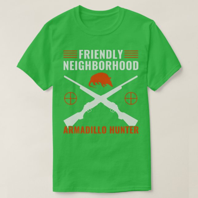 Camiseta Barrio amistoso Armadillo Hunter Armadillo H (Diseño del anverso)