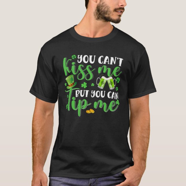 Camiseta Barrio de Camarera Shamrock de San Patricio (Anverso)