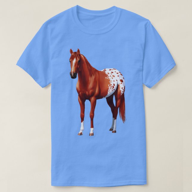 Camiseta Barrio de castaño de Sorrel Caballo de Appaloosa S (Diseño del anverso)