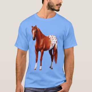 Camiseta Barrio de castaño de Sorrel Caballo de Appaloosa S