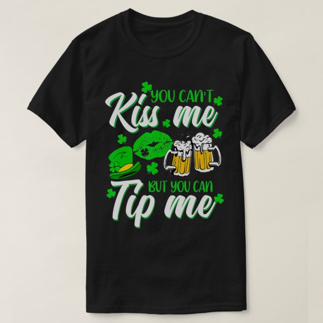 Camiseta Barrio de la Camarera Shamrock del Día de San Patr (Diseño del anverso)