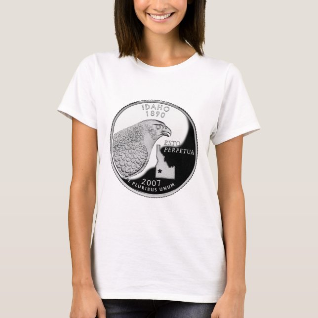 Camiseta Barrio Estatal de Faux Idaho (Anverso)