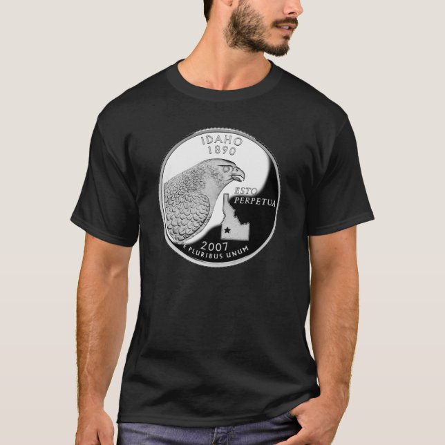 Camiseta Barrio Estatal de Faux Idaho (Anverso)