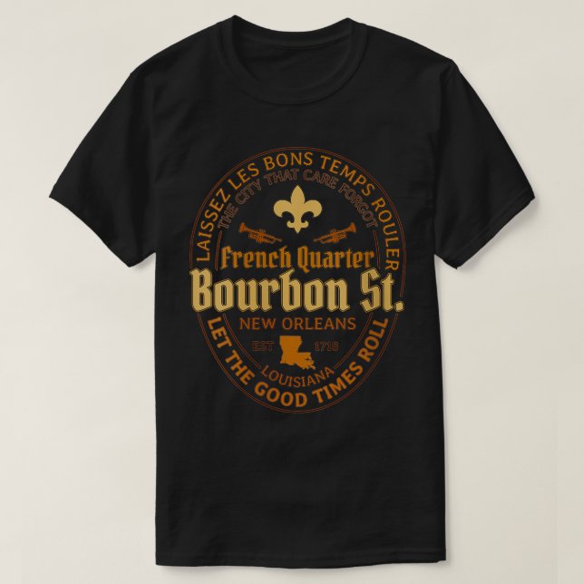 Camiseta Barrio francés de Borbón de San Orleáns (Diseño del anverso)