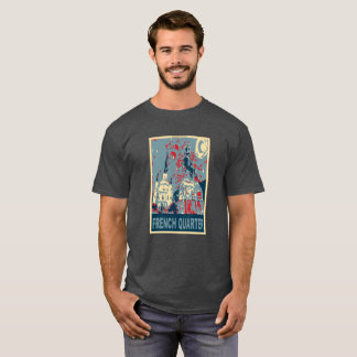 Camiseta Barrio Francés en Azul, Plaza Jackson