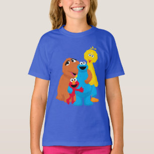 Camiseta Barrio Sésamo   Abrazo grupal
