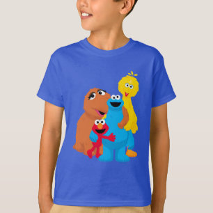 Camiseta Barrio Sésamo   Abrazo grupal