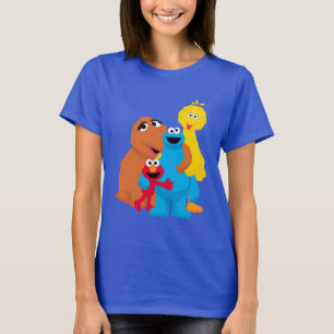 Camiseta Barrio Sésamo Abrazo grupal