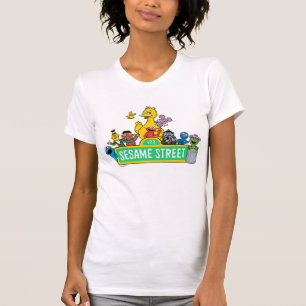 Camiseta Barrio Sésamo   Alrededor del Rótulo Plaza Sésamo