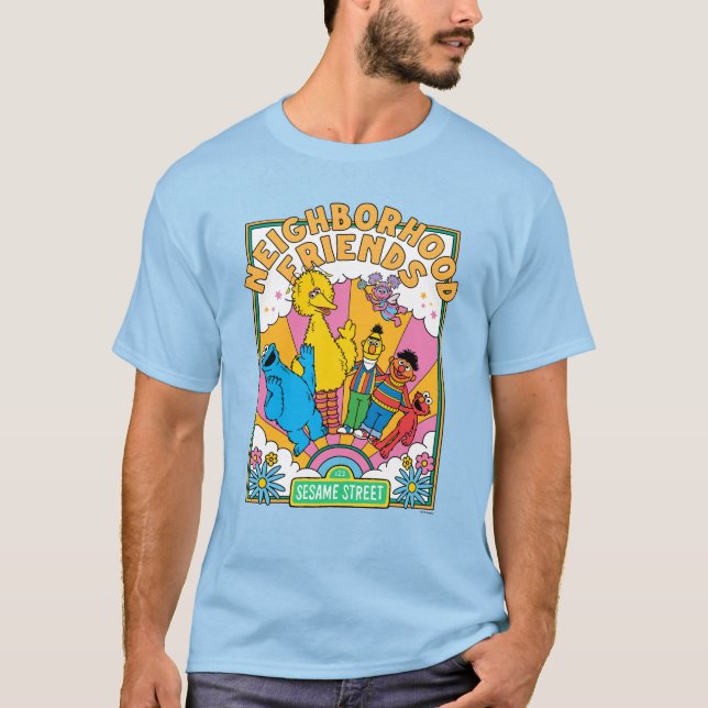 Camiseta Barrio Sésamo | Amigos vecinos (Anverso)
